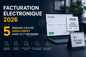 Facturation électronique 2026 : 5 erreurs à éviter absolument avant le 1er septembre